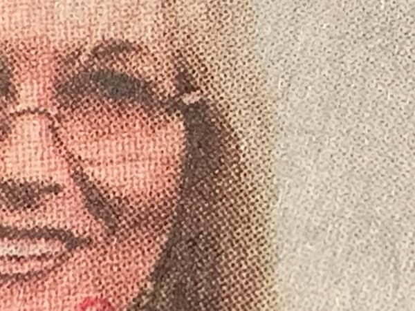 Detail of a New York Times photo of Miriam Adelson