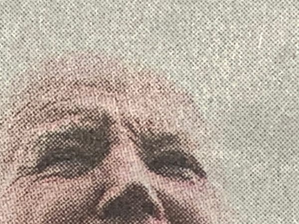 Detail of a photo of Joe Biden in today's New York Times