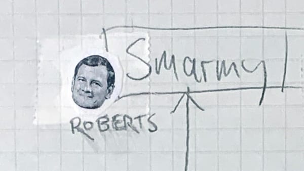 Detail of two-directional matrix chart drawn in pencil. Complete ALT text in full image below.