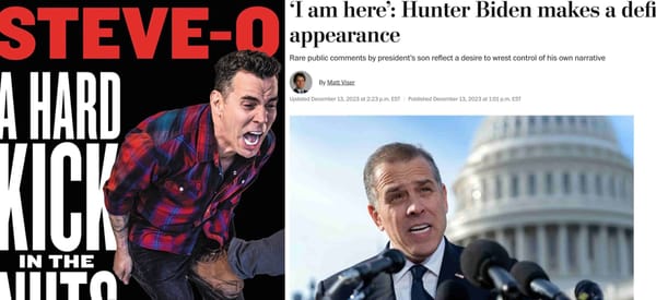 MR WRONG: Hunter Biden looks like Steve-O now